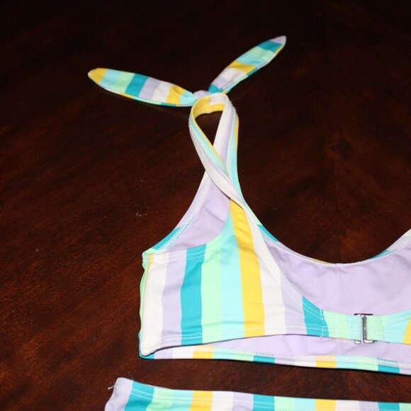 Cabana by Crown & Ivy Striped Bikini Set - Size M - Picture 7 of 11